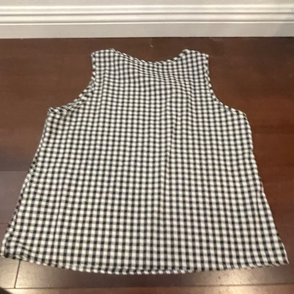 nwot emery rose shein Black and White gingham Sleeveless Top and Shorts Set - Picture 8 of 8